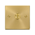 Click Deco Satin Brass 1G Toggle Switch VPSB421