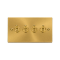 Click Deco Satin Brass 4G Toggle Switch VPSB424