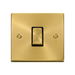 Front view of Click Deco Satin Brass Intermediate Switch