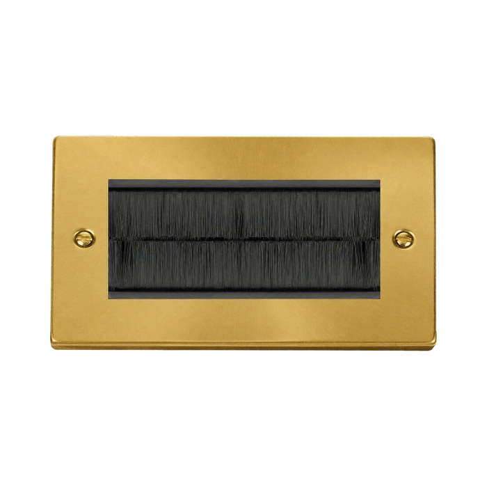 Click Deco Satin Brass 4G Cable Brush Outlet VPSB4BRUSHBK