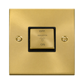 Click Deco Satin Brass 10A Fan Isolator Switch VPSB520BK