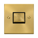 Click Deco Satin Brass 10A Fan Isolator Switch VPSB520BK