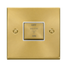 Click Deco Satin Brass 10A Fan Isolator Switch VPSB520WH