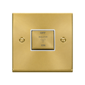 Click Deco Satin Brass 10A Fan Isolator Switch VPSB520WH