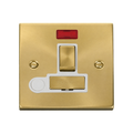 Click Deco Satin Brass 13A Switched Spur with Flex and Neon VPSB552WH