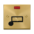 Click Deco Satin Brass 13A Fused Connection Unit with Neon and Flex VPSB553BK