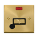 Click Deco Satin Brass 13A Fused Connection Unit with Neon and Flex VPSB553BK