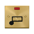 Click Deco Satin Brass 13A Fused Connection Unit with Neon and Flex VPSB553BK