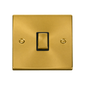 Click Deco Satin Brass 20A Double Pole Switch VPSB722BK