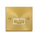 Front view of Click Deco Satin Brass 13A Unswitched Spur