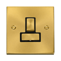 Click Deco Satin Brass 13A Switched Spur VPSB751BK