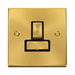 Click Deco Satin Brass 13A Switched Spur VPSB751BK