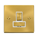 Click Deco Satin Brass 13A Switched Spur VPSB751WH