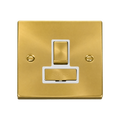 Click Deco Satin Brass 13A Switched Spur VPSB751WH