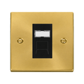 Click Deco Satin Brass Cat5e Data Socket VPSBRJ45BK