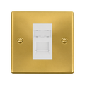 Click Deco Satin Brass Cat5e Data Socket VPSBRJ45WH