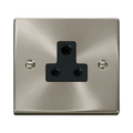 Click Deco Satin Chrome 5A Unswitched Socket VPSC038BK