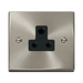 Click Deco Satin Chrome 5A Unswitched Socket VPSC038BK