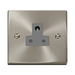 Click Deco Satin Chrome 5A Unswitched Socket VPSC038GY