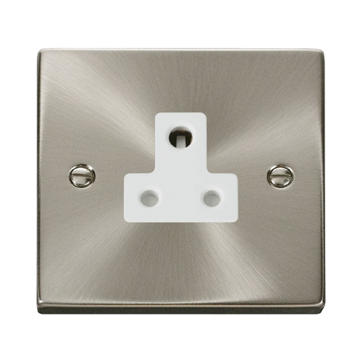 Click Deco Satin Chrome 5A Unswitched Socket VPSC038WH
