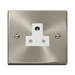 Click Deco Satin Chrome 5A Unswitched Socket VPSC038WH