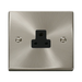 Click Deco Satin Chrome 2A Unswitched Socket VPSC039BK