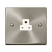 Click Deco Satin Chrome 2A Unswitched Socket VPSC039WH