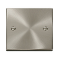 Click Deco Satin Chrome Single Blank Plate VPSC060