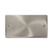 Click Deco Satin Chrome Double Blank Plate VPSC061