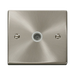 Click Deco Satin Chrome TV Socket VPSC065WH