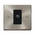 Click Deco Satin Chrome Satellite Socket VPSC156MBK