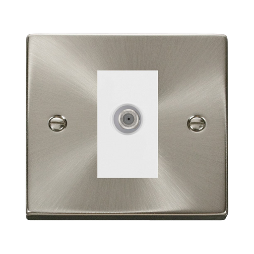 Click Deco Satin Chrome Satellite Socket VPSC156MWH