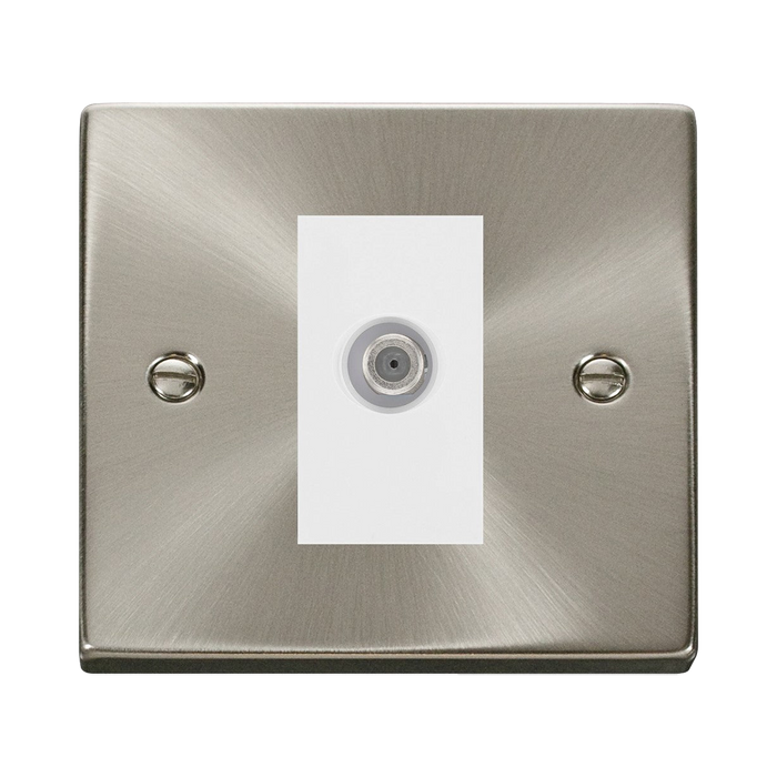 Click Deco Satin Chrome Satellite Socket VPSC156MWH