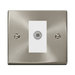 Click Deco Satin Chrome Satellite Socket VPSC156MWH