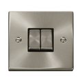Click Deco Satin Chrome 2W & Intermediate Switch VPSC4125BK