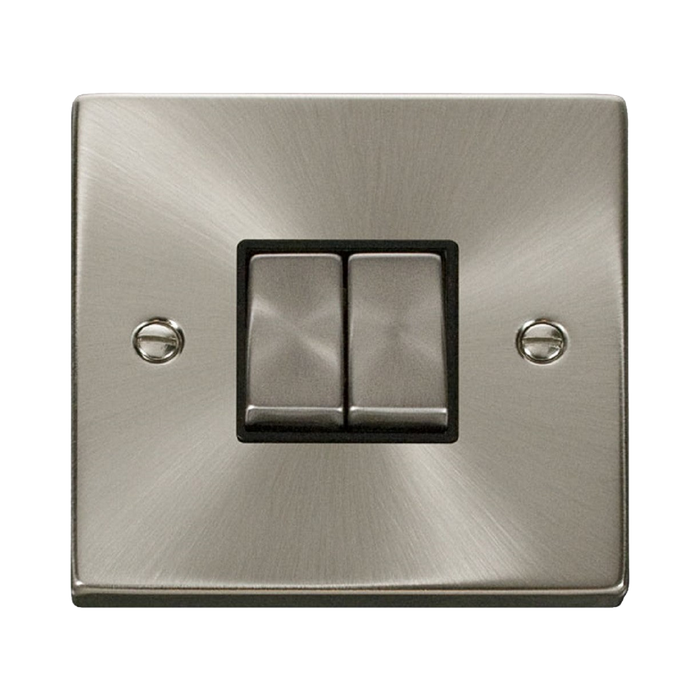 Click Deco Satin Chrome 2W & Intermediate Switch VPSC4125BK