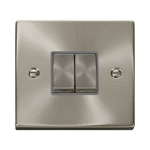 Click Deco Satin Chrome 2W & Intermediate Switch VPSC4125GY