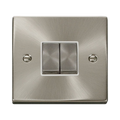 Click Deco Satin Chrome 2W & Intermediate Switch VPSC4125WH