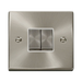 Click Deco Satin Chrome 2W & Intermediate Switch VPSC4125WH