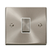 Front view of Click Deco Satin Chrome Intermediate Switch