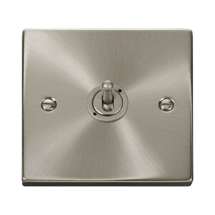 Click Deco Satin Chrome 1G Intermediate Toggle Switch VPSC425
