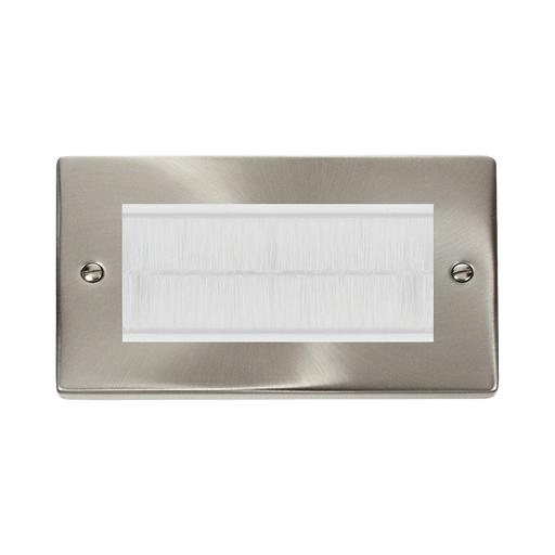 Click Deco Satin Chrome 4G Cable Brush Outlet VPSC4BRUSHWH