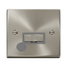 Front view of Click Deco Satin Chrome 13A Unswitched Spur with Flex
