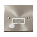 Front view of Click Deco Satin Chrome 13A Unswitched Spur with Flex