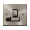 Front view of Click Deco Satin Chrome 13A Switched Spur with Flex