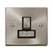 Front view of Click Deco Satin Chrome 13A Switched Spur