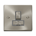 Front view of Click Deco Satin Chrome 13A Switched Spur
