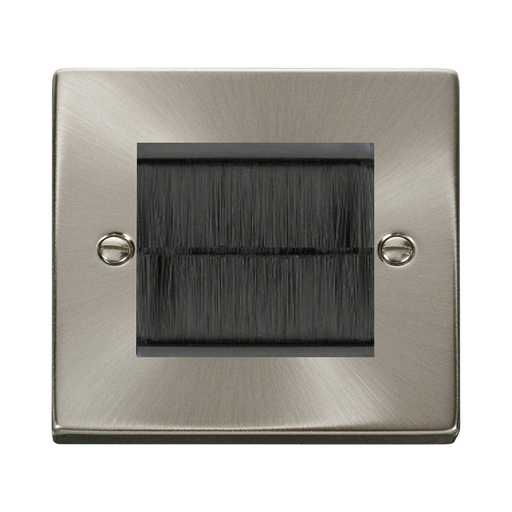 Click Deco Satin Chrome 2G Cable Brush Outlet VPSCBRUSHBK