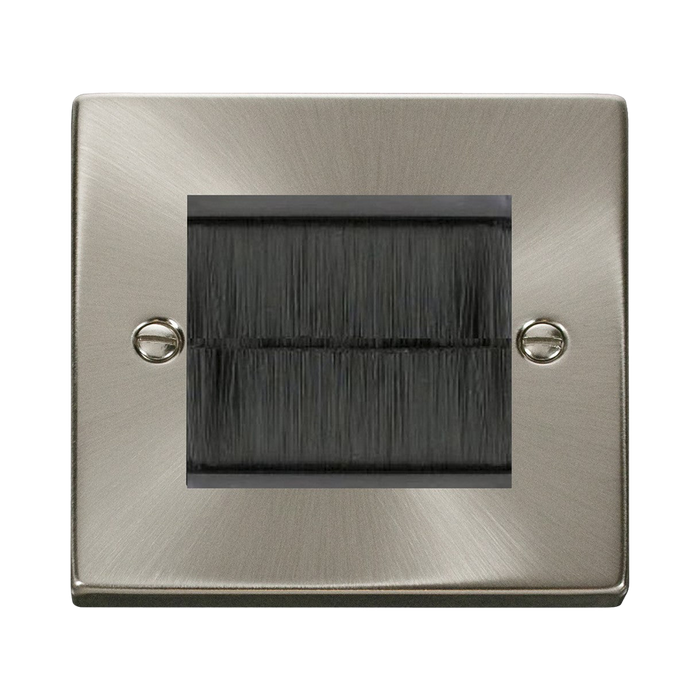 Click Deco Satin Chrome 2G Cable Brush Outlet VPSCBRUSHBK