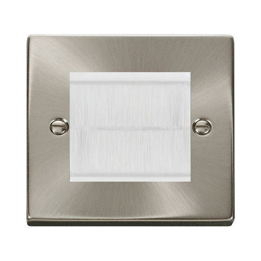Click Deco Satin Chrome 2G Cable Brush Outlet VPSCBRUSHWH